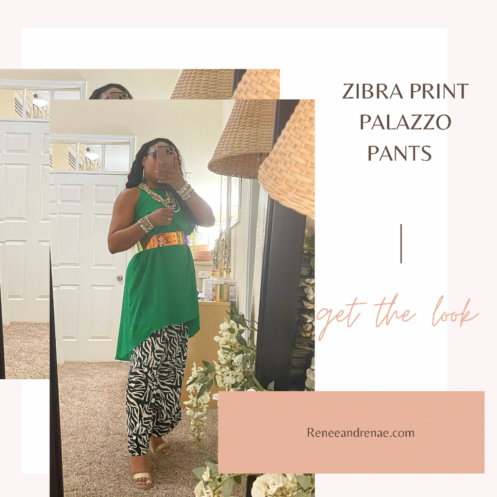 Zebra Palazzo Pants