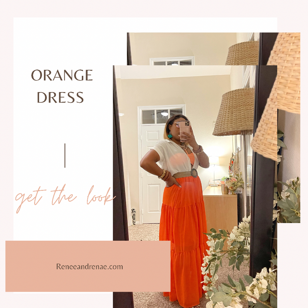 Orange Vacation Dress