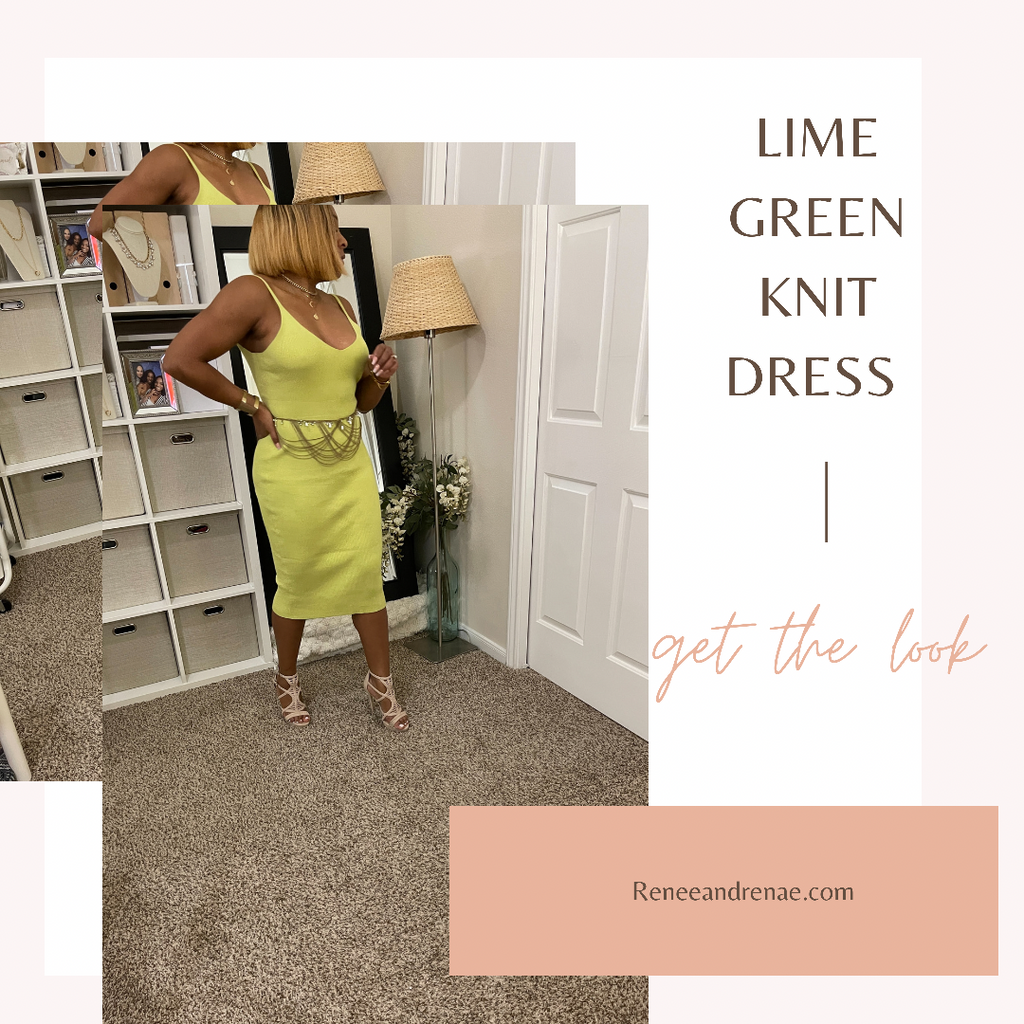 Lime Green Knit Dress