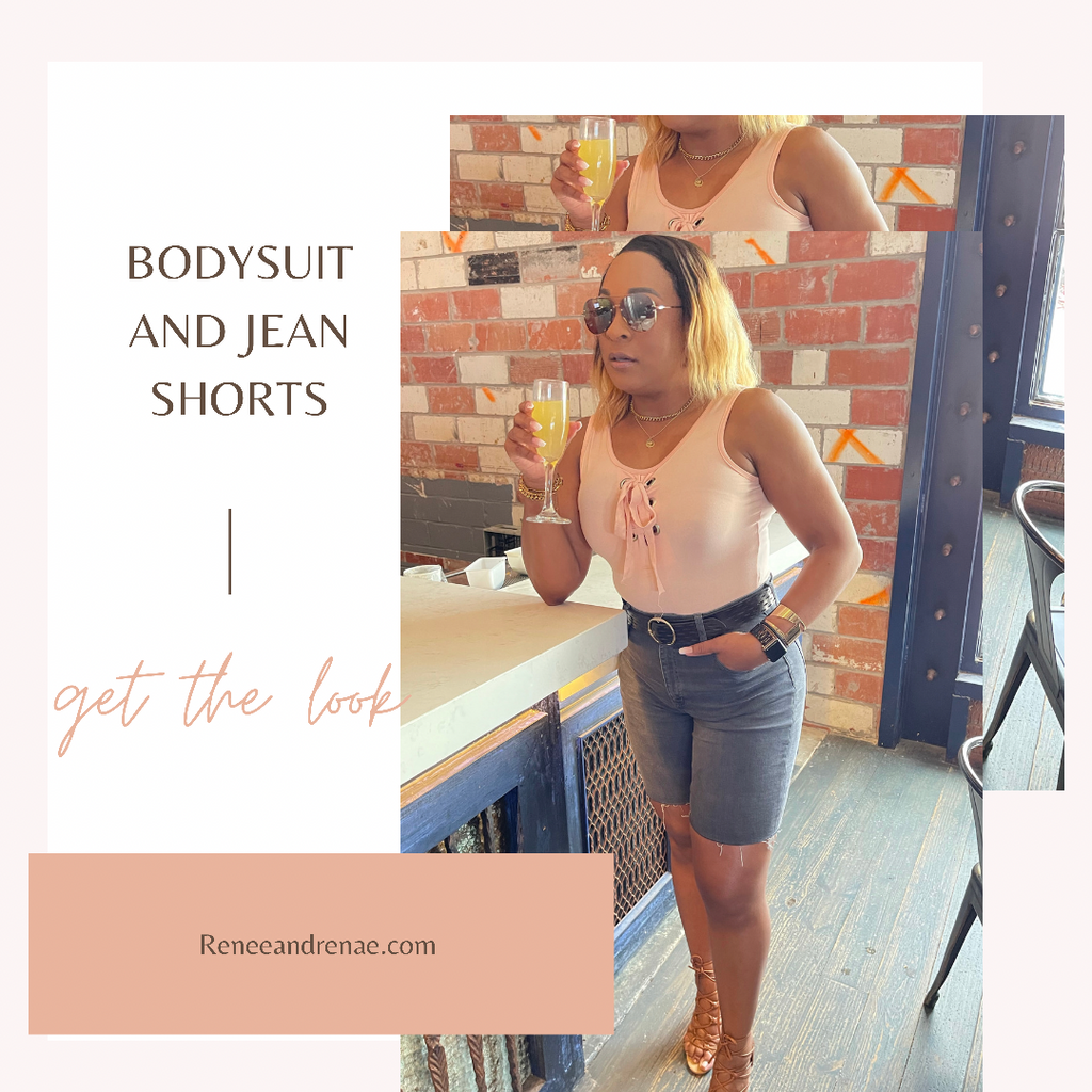 Bodysuit and Jean Shorts