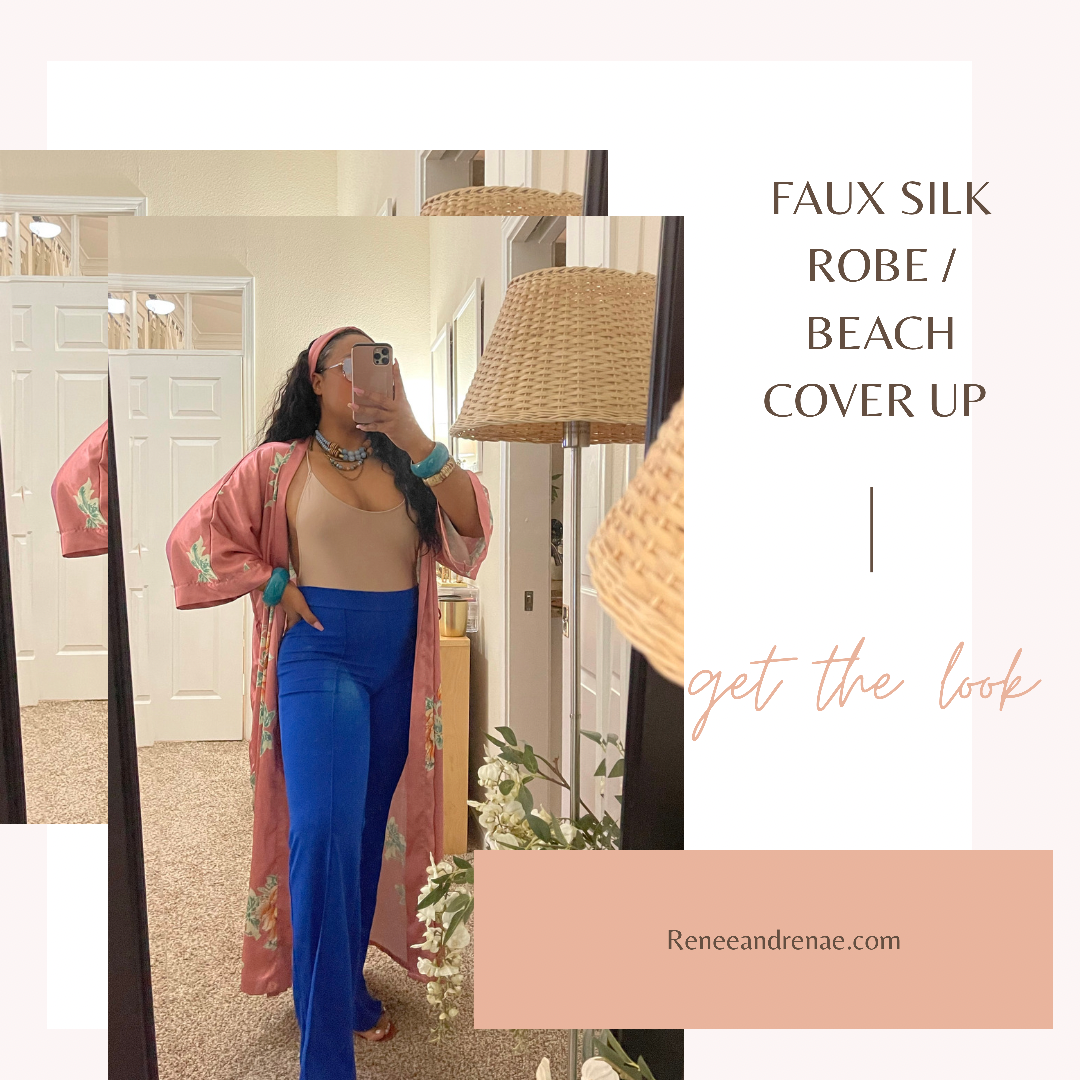 Pink Kimono Coverup