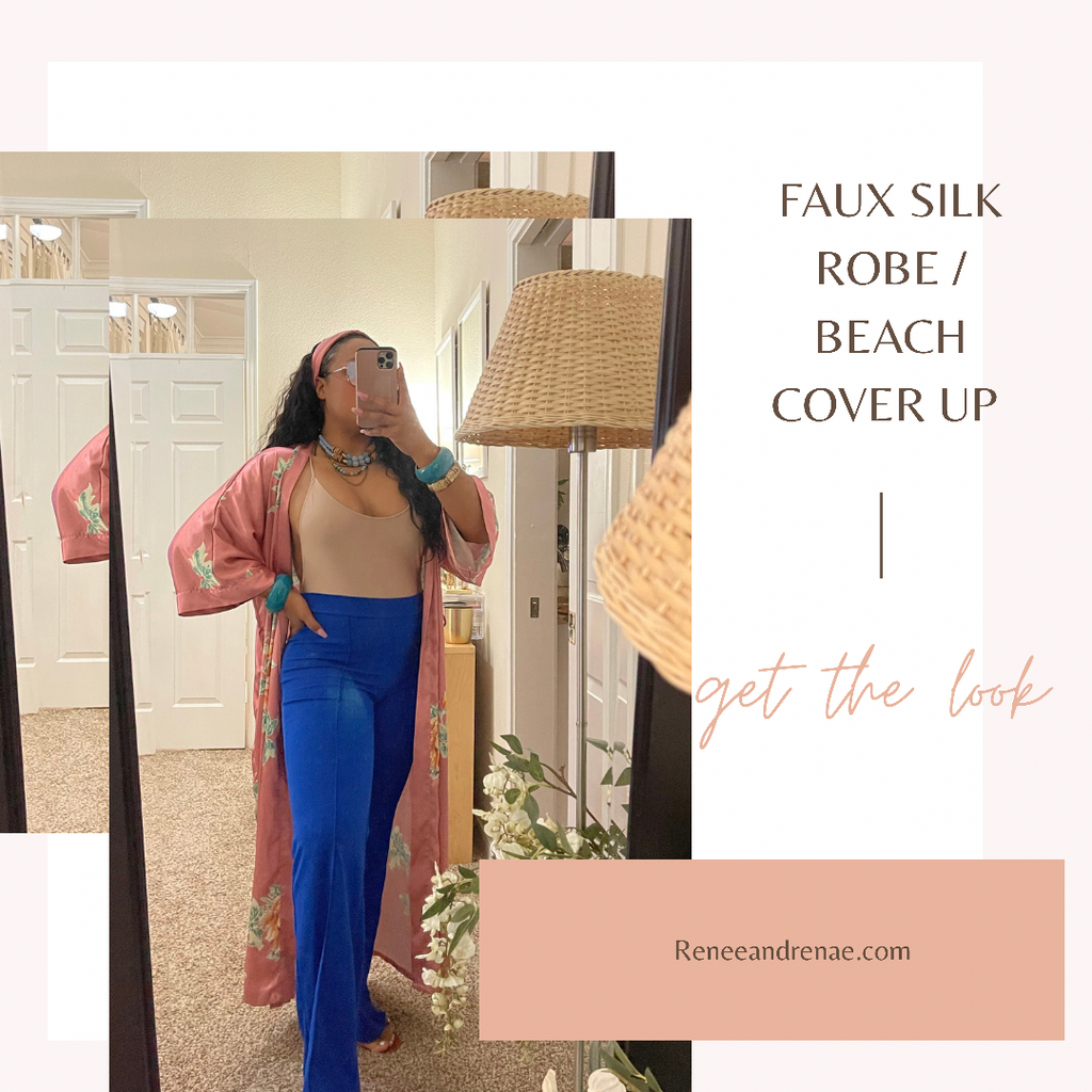 Pink Kimono Coverup