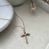 8305JN - Thea Cross Gold Filled Necklace