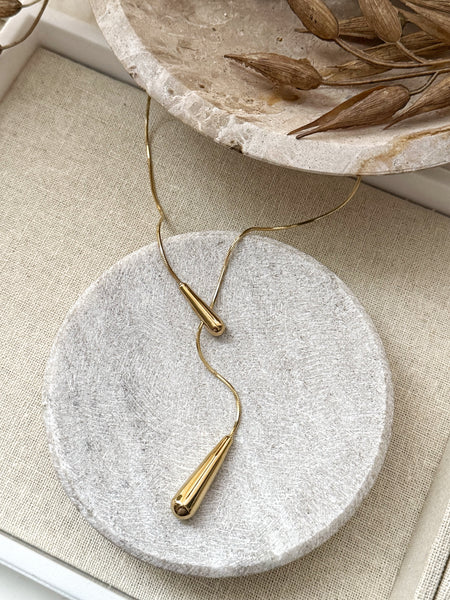 8018JN - Devina Lariat Gold Filled Necklace