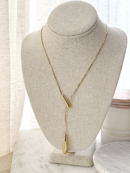 8018JN - Devina Lariat Gold Filled Necklace