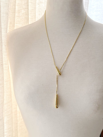 8018JN - Devina Lariat Gold Filled Necklace