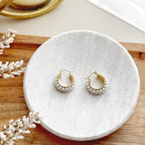 8394JE - Harlow Pearl Hoop Earrings