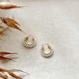 8394JE - Harlow Pearl Hoop Earrings