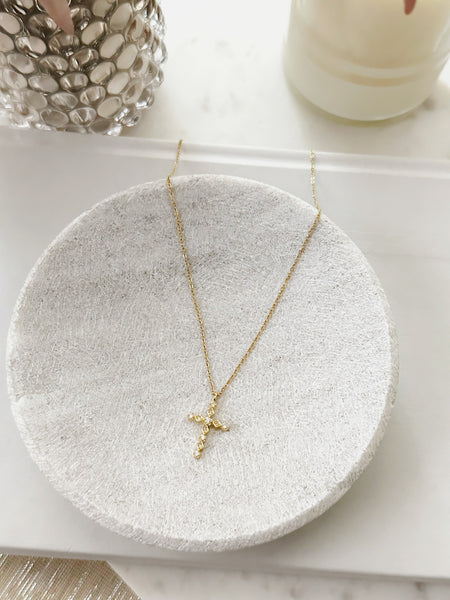8862JN -  Aria Cross Charm Necklace