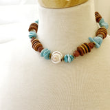 8301JN - Vivian Beaded Shell Necklace
