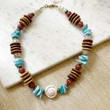 8301JN - Vivian Beaded Shell Necklace