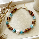 8301JN - Vivian Beaded Shell Necklace