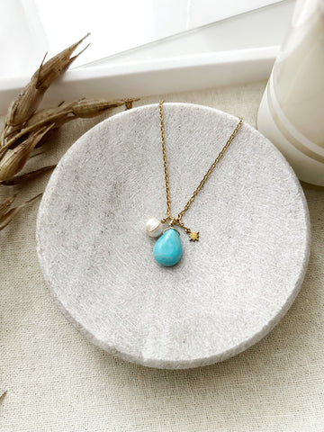 8025JN - Tessa Beaded Gold Filled Necklace