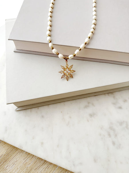 8390JN -  Zaria Pearl Necklace