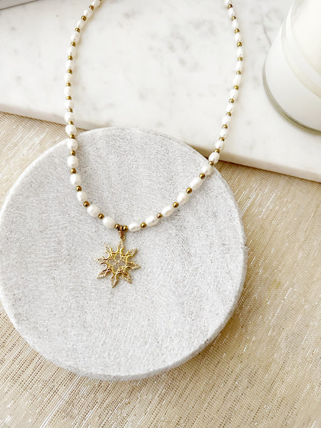 8390JN -  Zaria Pearl Necklace