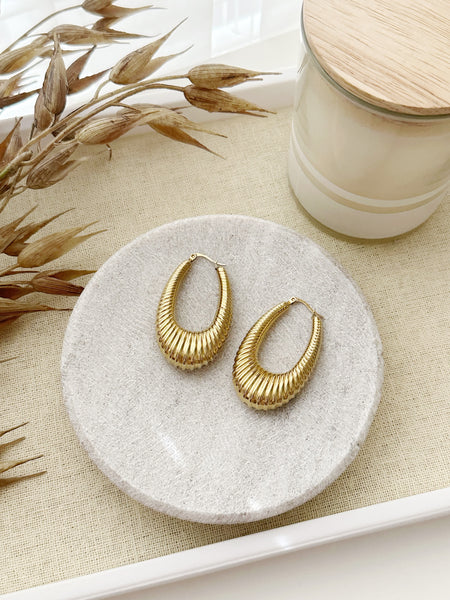 8338JE - Jilian Gold Filled Hoop Earrings