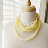 8806JN.b - Zahara Beaded Necklace in Yellow
