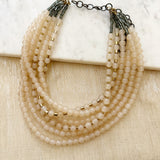 8806JN.a - Zahara Beaded Necklace in Pink