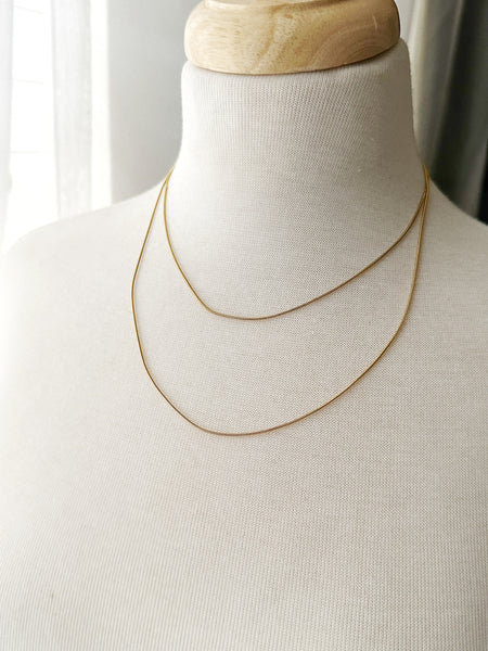 8342JN - Gabby Two Gold Filled Necklace