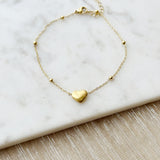 8433JA -  Heart Anklet