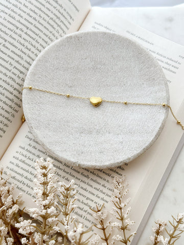 8433JA -  Heart Gold Filled Anklet