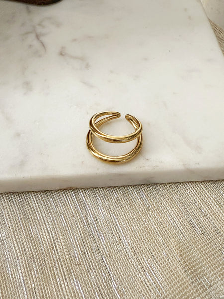 8456JR -  Clover Gold Filled Ring