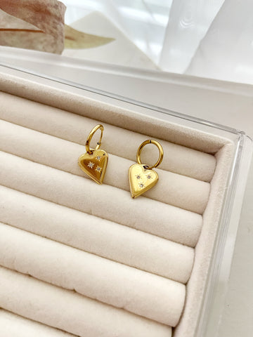 8350JE - Liza Heart Gold Filled Earrings