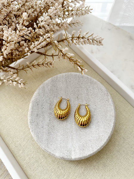 8356JE - Azalea Gold Filled Hoop Earrings