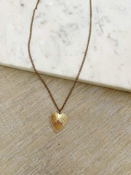 8821JN - Gilda Heart Charm Necklace
