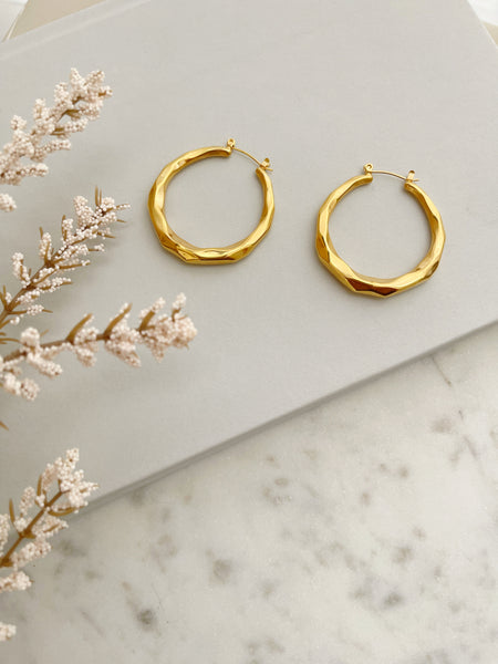 8834JE - Taren Gold Filled Hoop Earrings