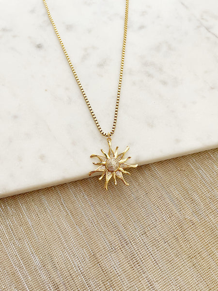 8859JN -  Flare Gold Filled Necklace
