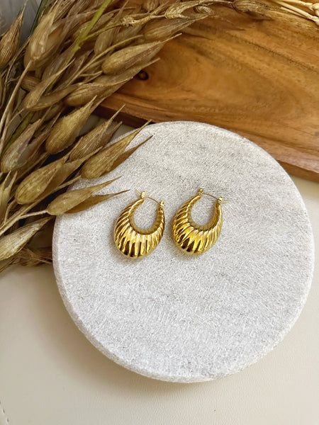8356JE - Azalea Gold Filled Hoop Earrings