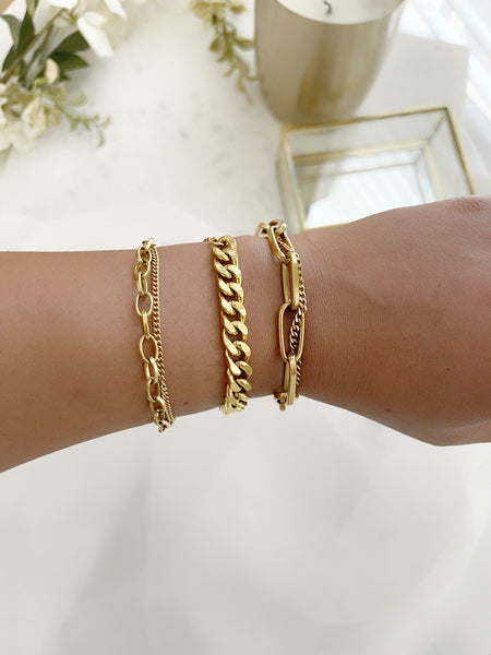 8812JB - Giada Chunky Gold Filled Chain Bracelet