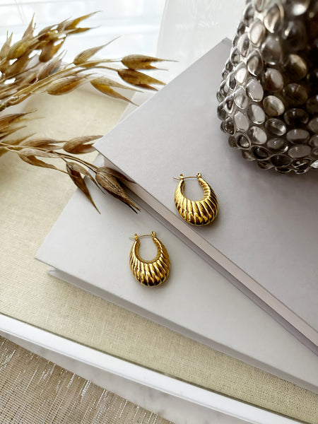 8356JE - Azalea Gold Filled Hoop Earrings