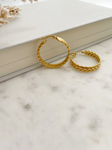 8836JE - Neeva Gold Filled Hoop Earrings