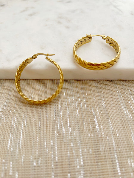 8836JE - Neeva Gold Filled Hoop Earrings