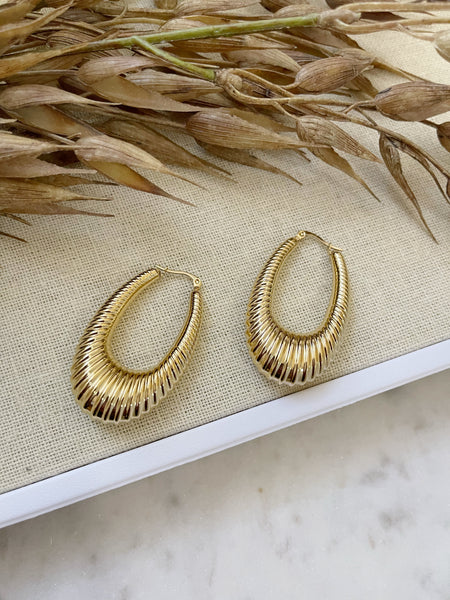 8338JE - Jilian Gold Filled Hoop Earrings