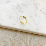 8328JR - Butterfly Mini Adjustable Gold Filled Ring