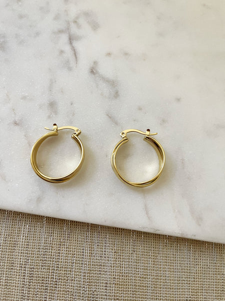 8330JE - Mandy Gold Filled Hoop Earrings