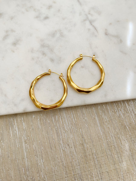 8834JE - Taren Gold Filled Hoop Earrings