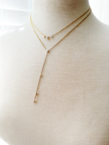 8373JN -  Avery Lariat Gold Filled Necklace