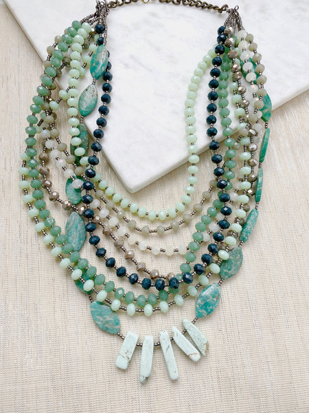 8317JN - Turquoise Layers Necklace