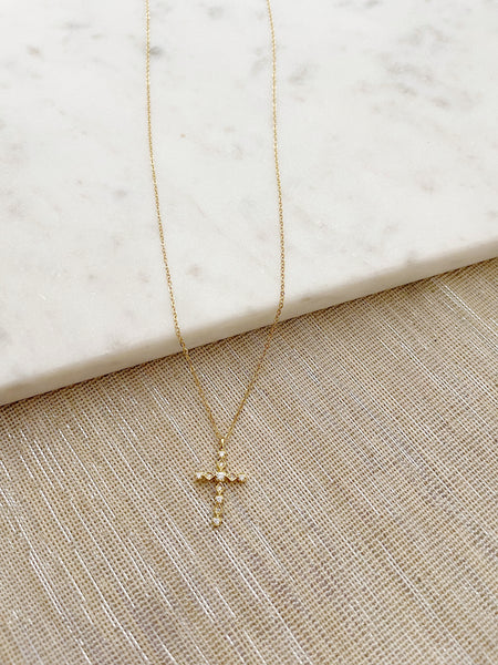 8862JN -  Aria Cross Charm Necklace