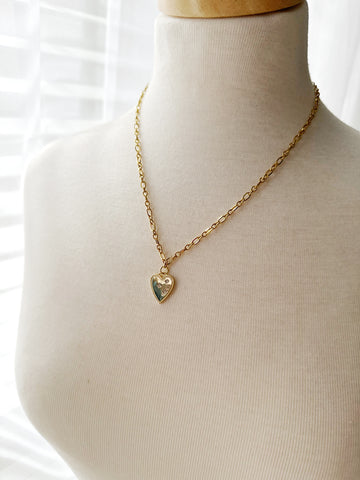 8352JN -  Love Heart Charm Necklace