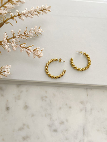 8837JE - Talley Gold Filled Hoop Earrings