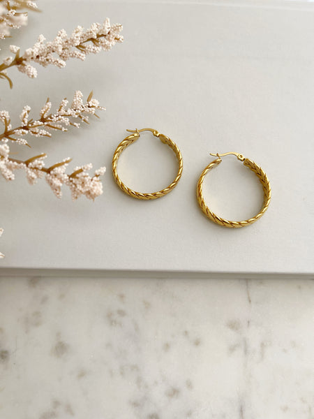 8836JE - Neeva Gold Filled Hoop Earrings