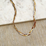 8832JN.a - Evelyn Mixed Metal Gold Filled Necklace