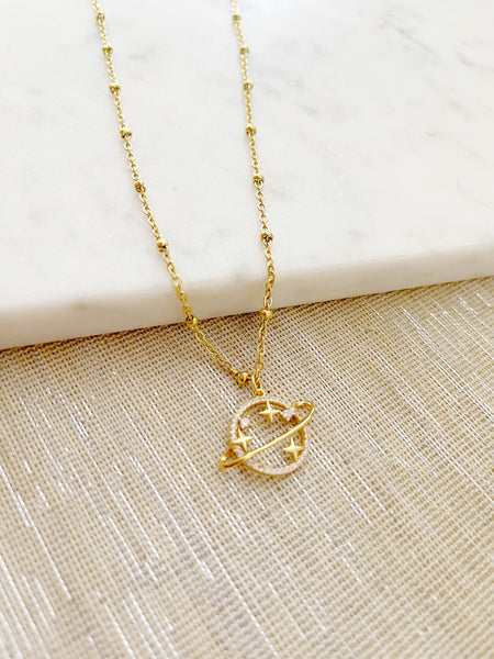 8853JN - Moon and Stars Necklace