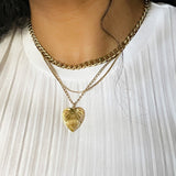 8821JN - Gilda Heart Charm Necklace