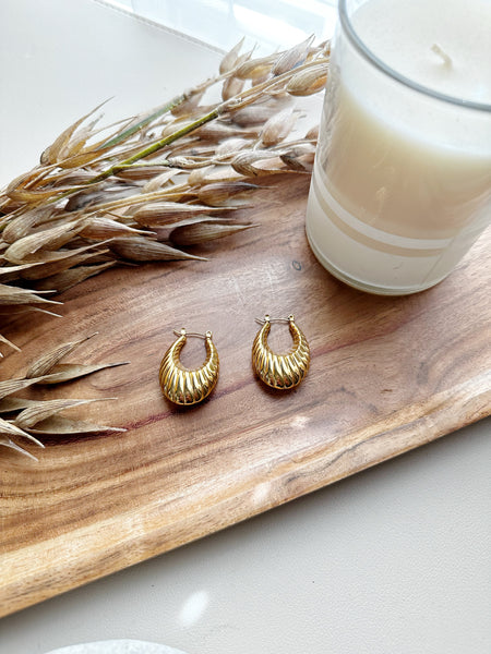 8356JE - Azalea Gold Filled Hoop Earrings